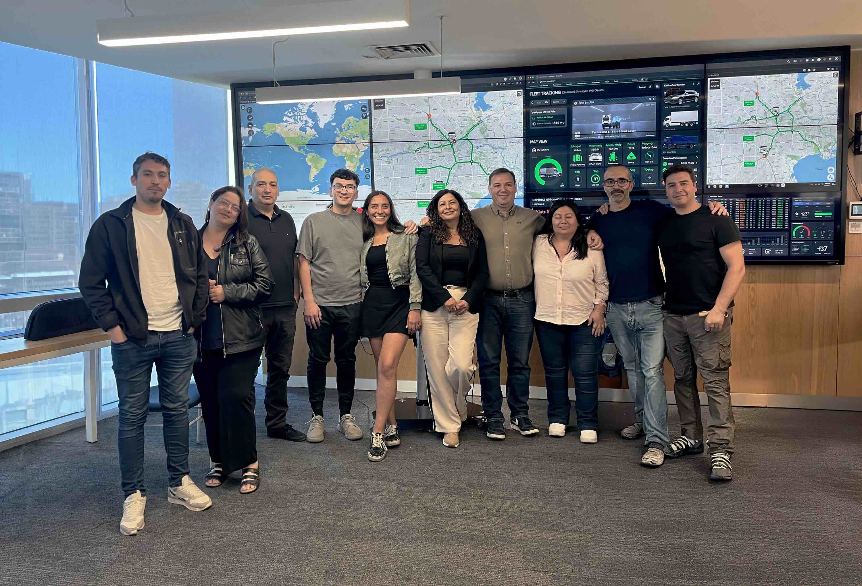 Trakion team at the monitoring center